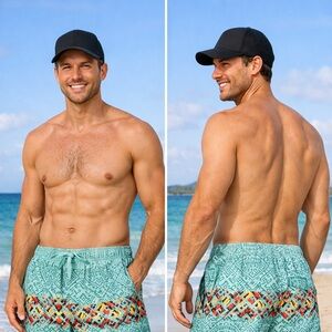 Beverly Hills Polo Club Men’s Hybrid Swim Shorts S 15791